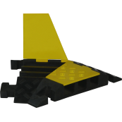 Protective ramp | system A | Angle with adapter ( to the left )dimensions: 620 x 600 x 75 mmdimensions of the diffuser channels: 3x 60 x 50 mm
